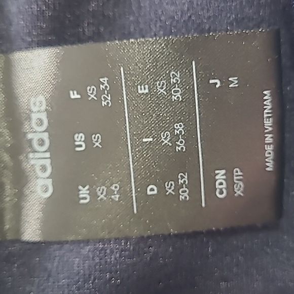 Adidas 3-Stripes Black Tricot Track Jacket XS | Retro Athleisure Zip-Up - Picture 10 of 12